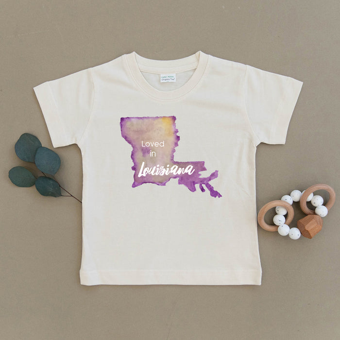 Loved in Louisiana Organic Toddler Tee
