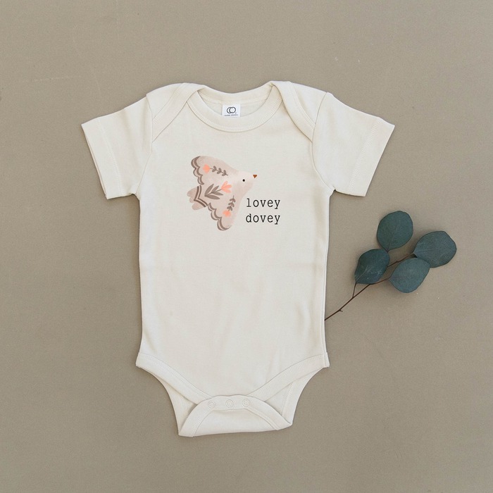 Lovey Dovey Dove Organic Baby Onesie®