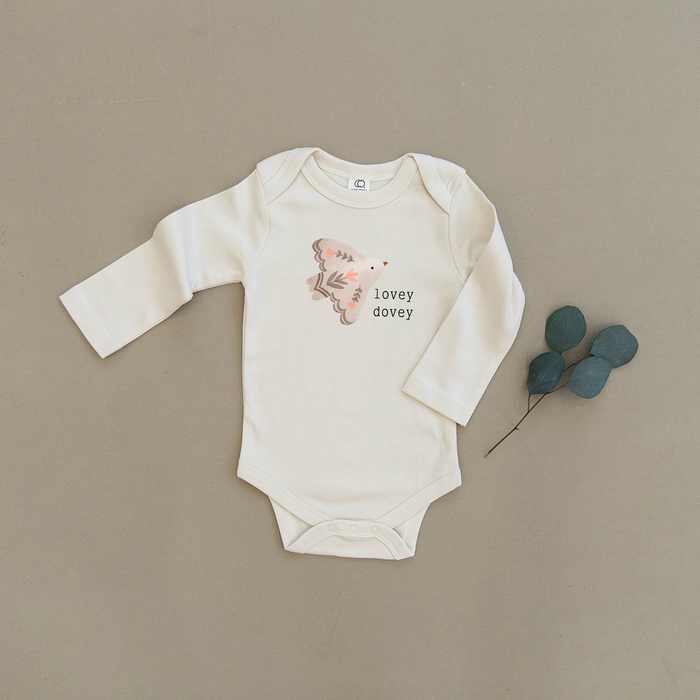 Lovey Dovey Dove Organic Baby Onesie®