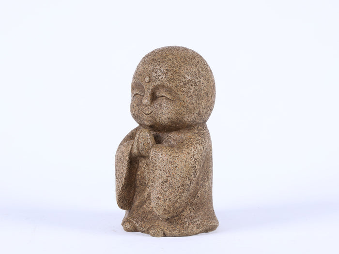 Lucky Japanese Jizo Praying Brown Statue HI-LINE GIFT LTD.