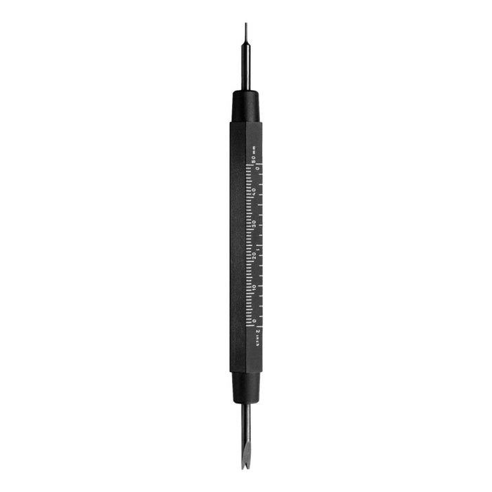 Bergeon spring bar tool with measuring scale on the handle and a slim tip