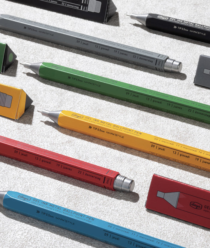 Mark's Inc Days Gel Ballpoint Pen Neon Citron