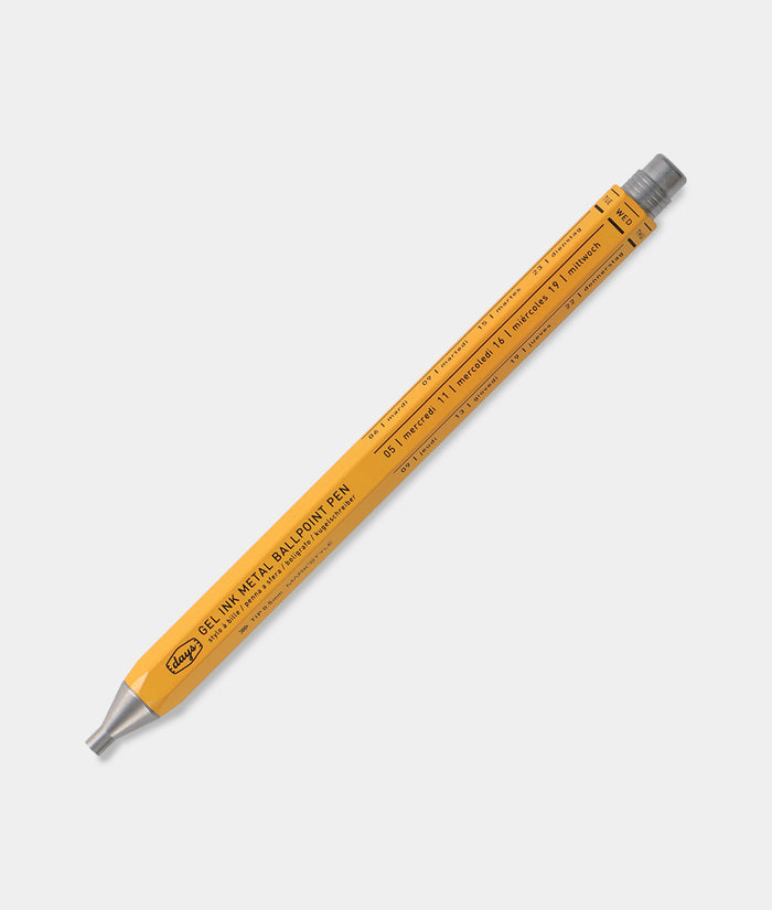 Mark's Inc Days Gel Ballpoint Pen Yellow
