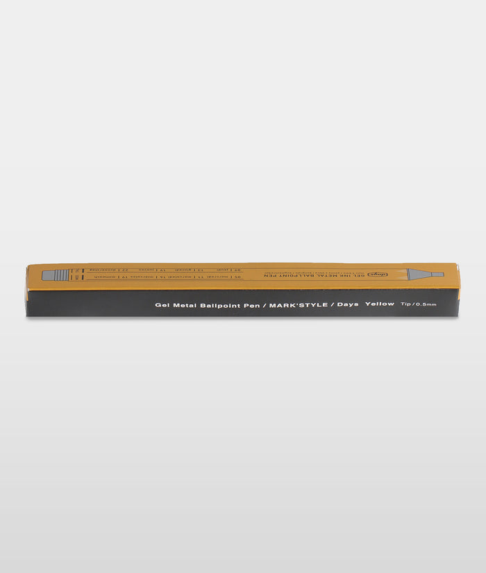 Mark's Inc Days Gel Ballpoint Pen Yellow