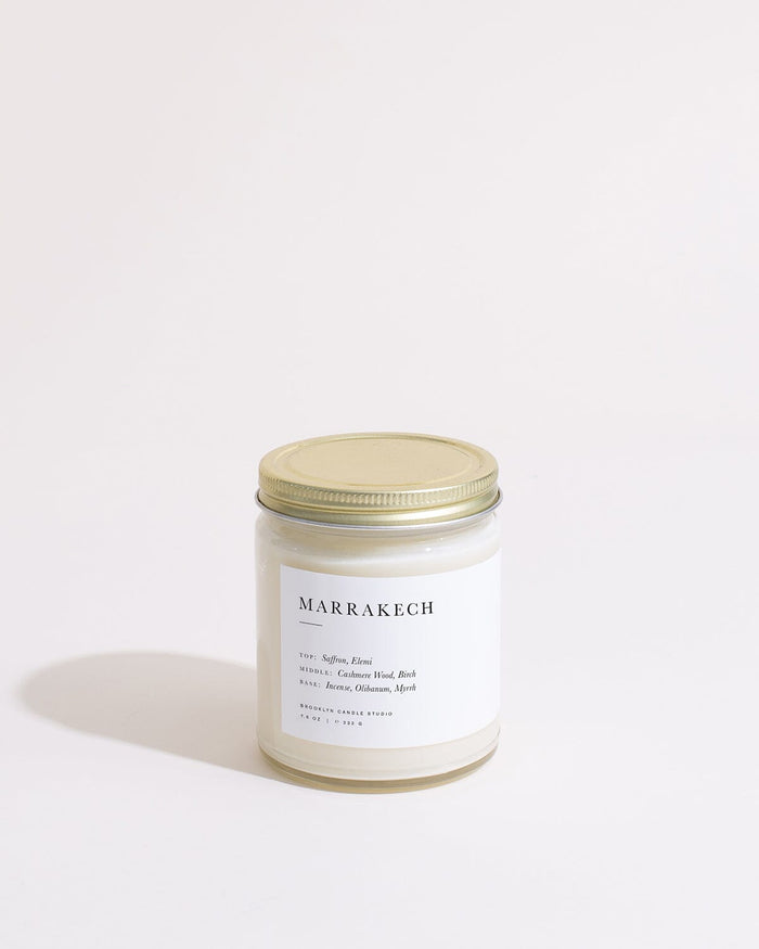 Marrakech Jar Candle Minimalist Brooklyn Candle Studio