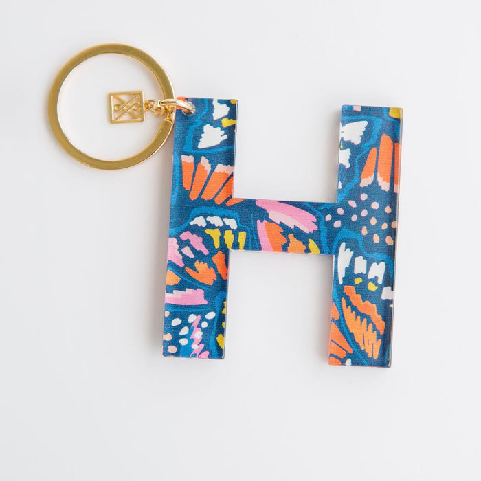 Mary Square Blue Keychain H