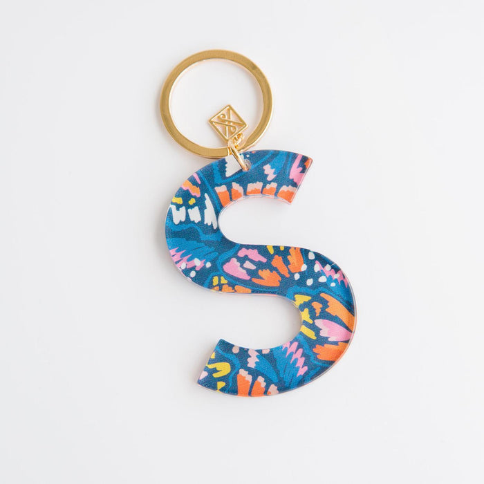 Mary Square Blue Keychain S