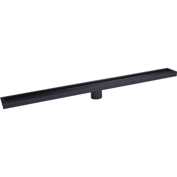 Matte Black 1000mm Tile Insert Floor Waste - Acqua Bathrooms