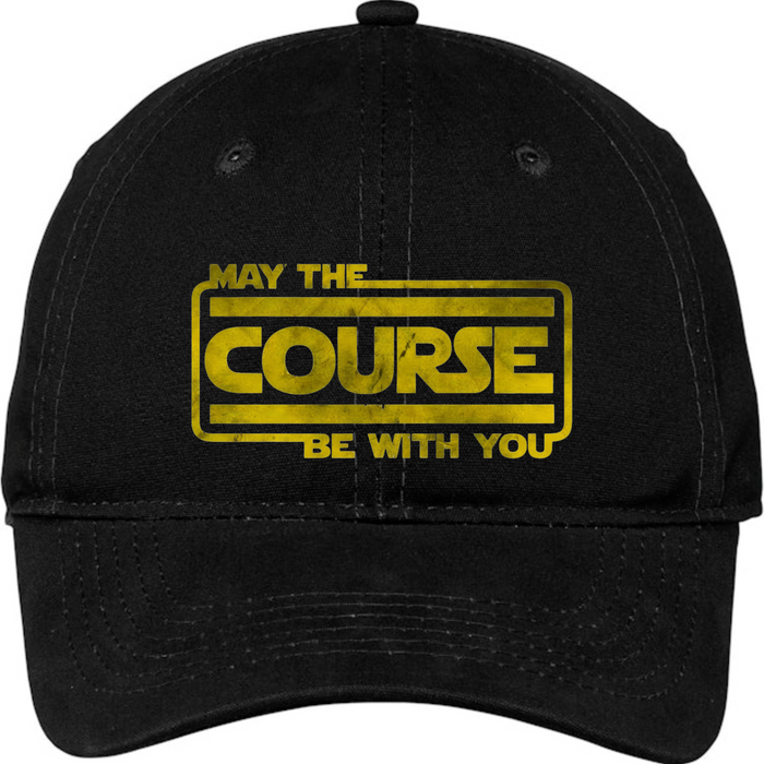 May the Course Be With You Baseball Cap - Golf, OCR, XC & Ninja Warrior Hat