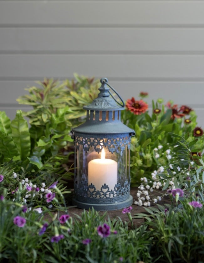 Metal & Glass Decorative Lantern