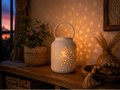 Metal White Star Lantern