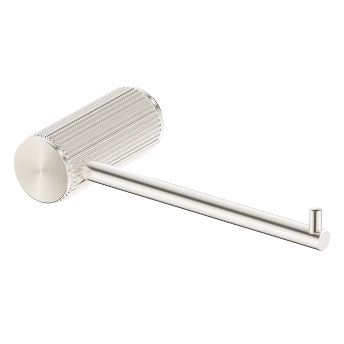 Mica Fluted Brushed Nickel Toilet Paper Holder