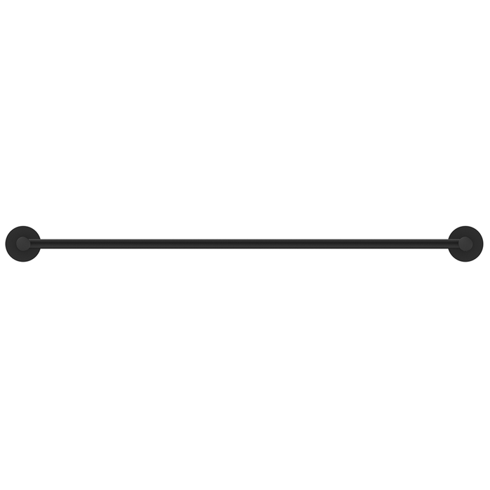 Mica Matte Black Single Towel Rail - 800mm