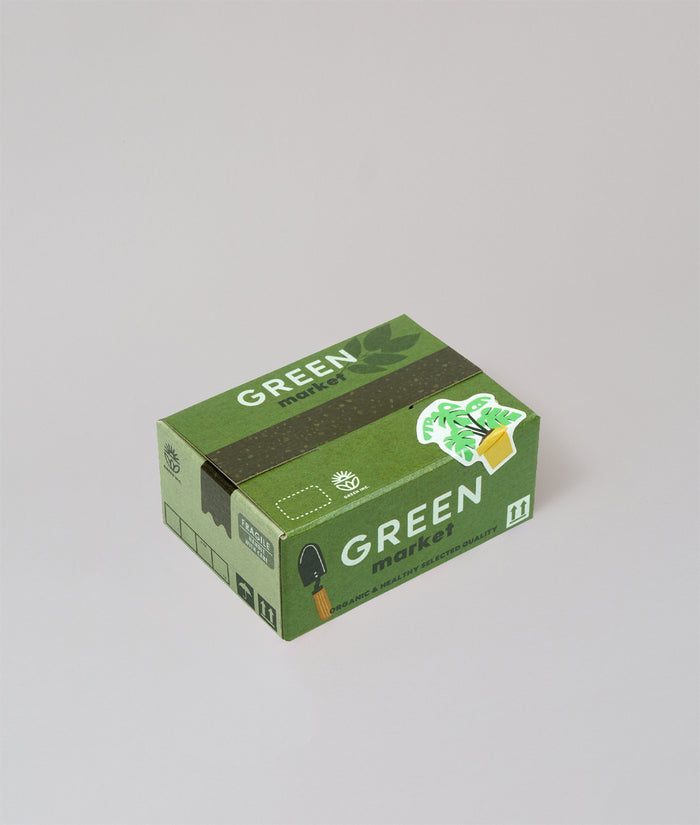 Miniature Sticker Box Green Market Garden