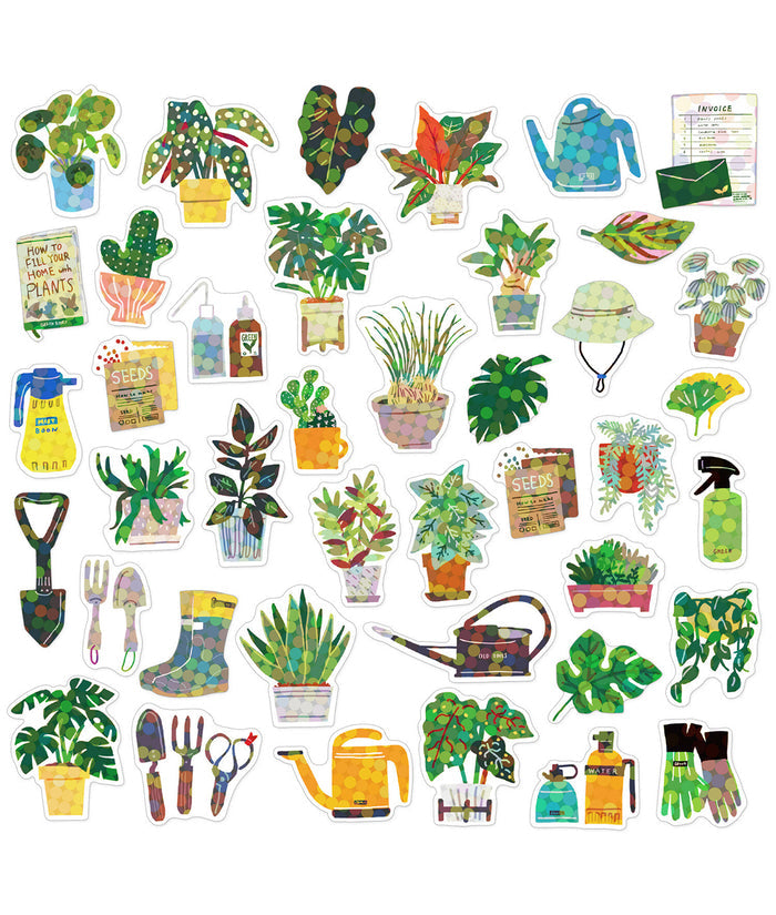 Miniature Sticker Box Green Market Garden