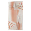 Minimal Line Curvature Coral 2 Beach Towel