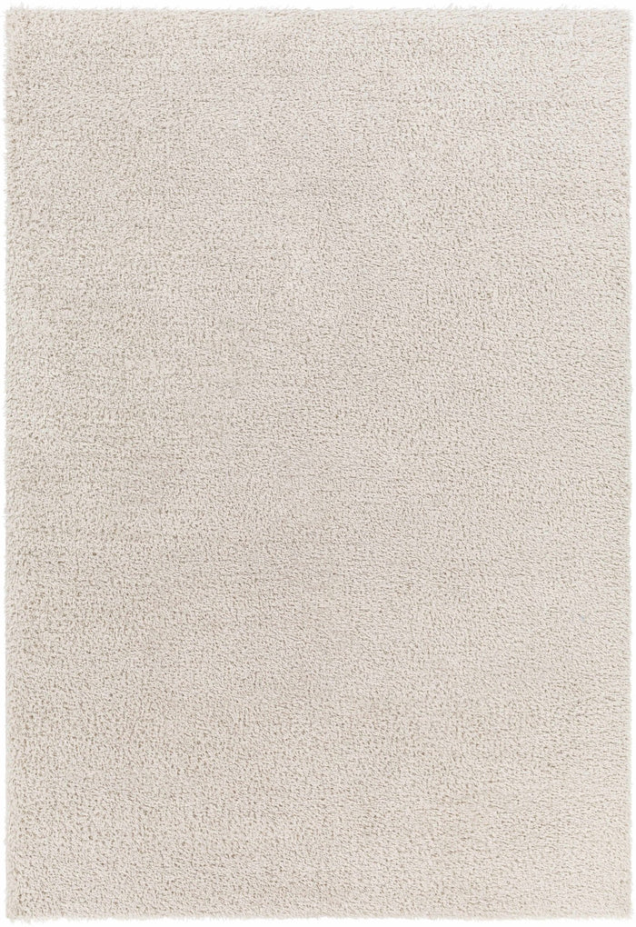 Modern Solid Beige Plush Pile Area Rug - The Rug Decor