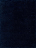 Modern Solid Blue Plush Pile Moroccan Area Rug - The Rug Decor
