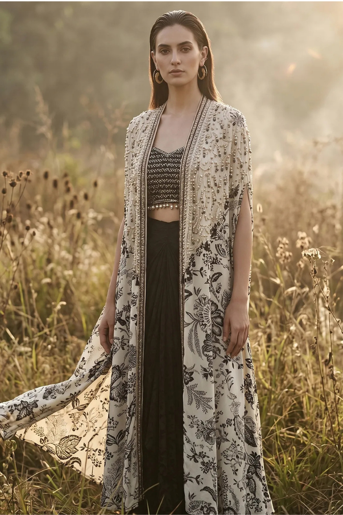 Moonlit Fleur Cape Set