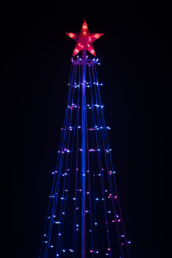 Multi-Function Timed Led Tree - 252 RGB LEDs HI-LINE GIFT LTD.