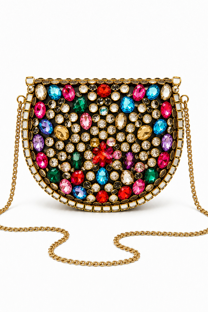 Multi Luxe Kundan Clutch