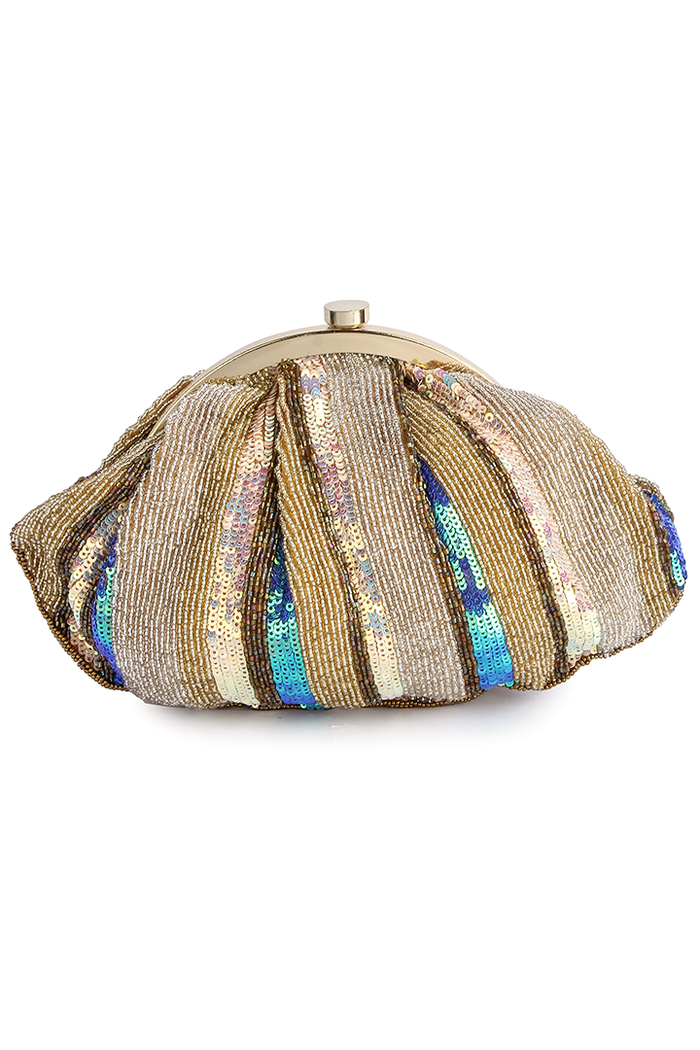 Multicolored Beaded Pouch
