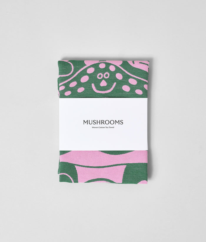 Mushrooms Cotton Tea Towel