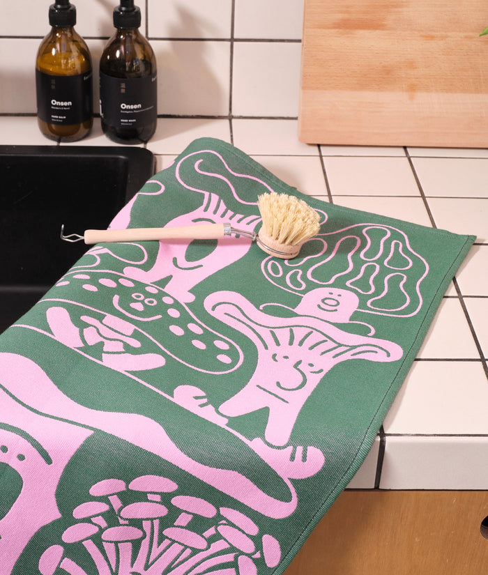 Mushrooms Cotton Tea Towel