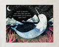 Narwhal Whale Art Print