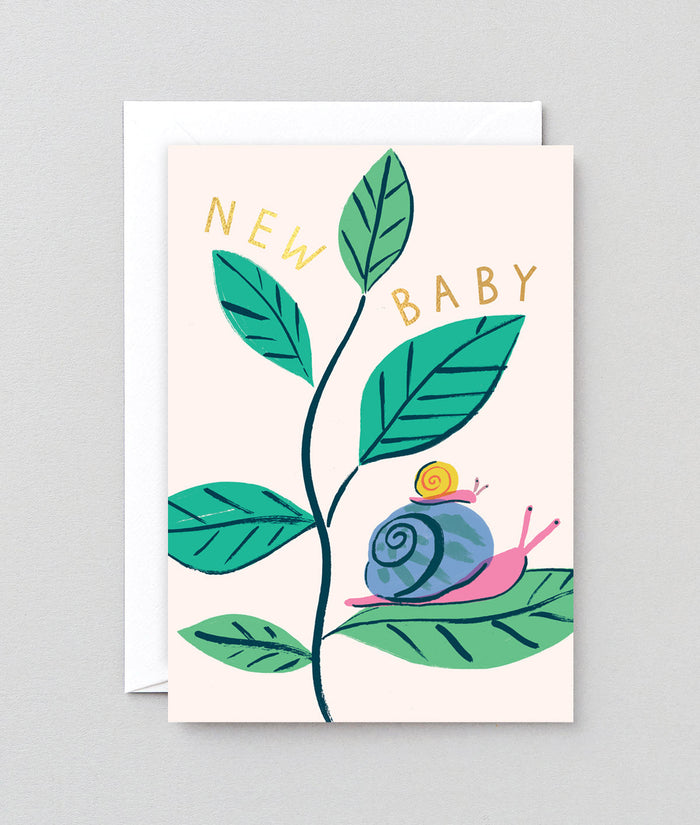 New Baby Snails Greeting Card