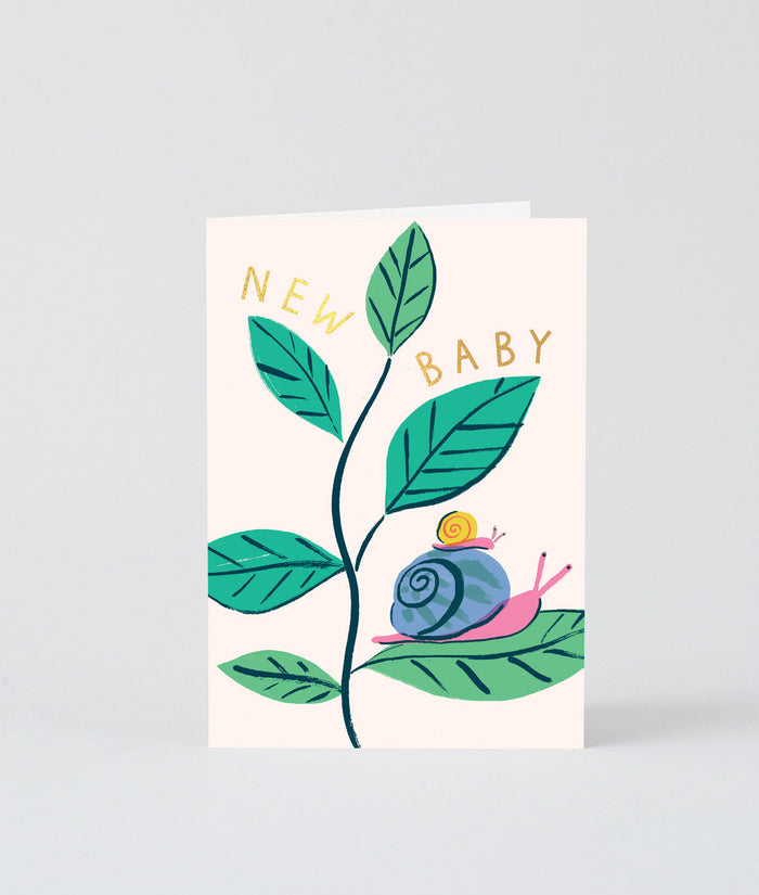 New Baby Snails Greeting Card
