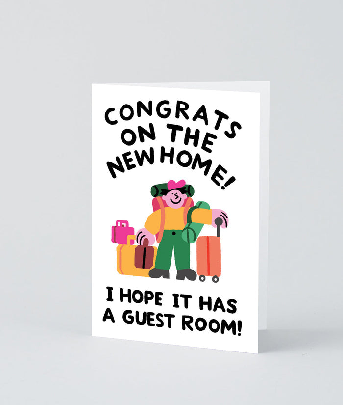 New Home with a Guest Room Greeting Card