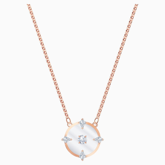 NORTH:NECKLACE GLASS CZWH/ROS