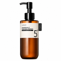 numbuzin no.5+ glutathione c facial spa cleanser in an amber pump bottle with a black dispenser and minimalist cream label, displayed on a clean white background.