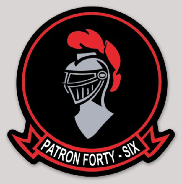 Officially Licensed US Navy VP-46 Gray Knights Sticker
