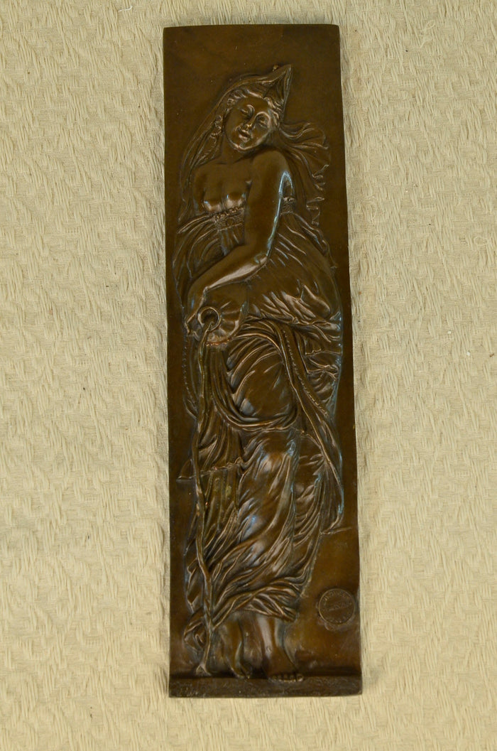 Original Italian Artist Aldo Vitaleh Large Wall Mount Figural Sculpture Figurine