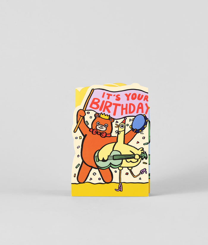 Party Parade Kids Fold Out Birthday Card