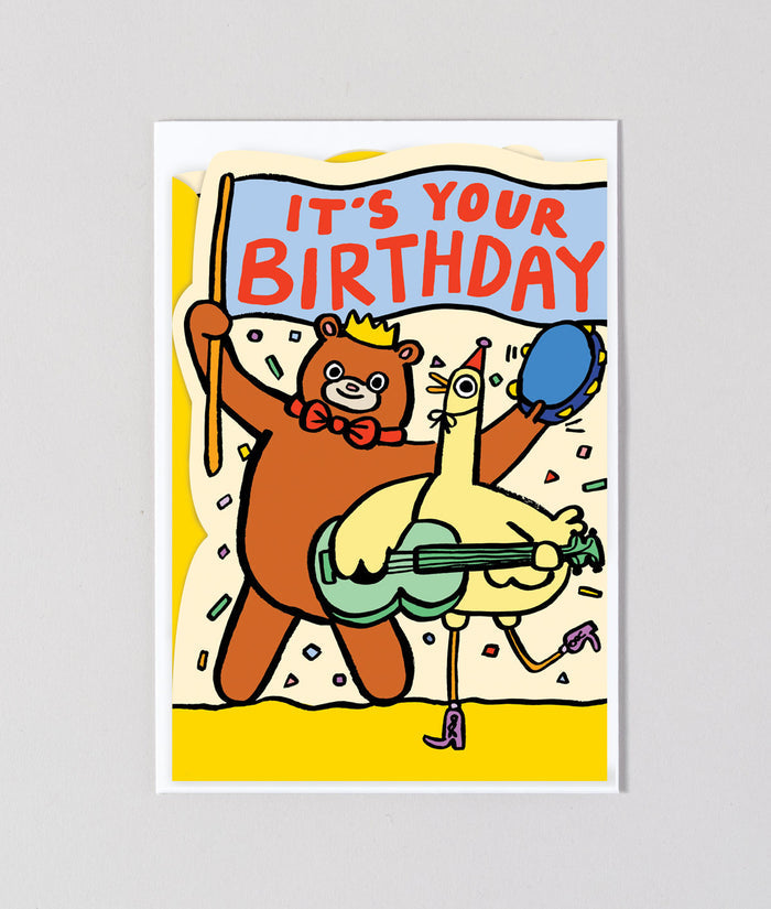 Party Parade Kids Fold Out Birthday Card
