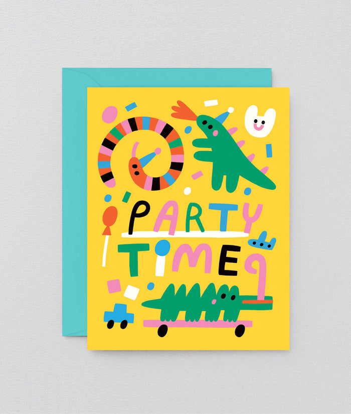 Party Time Animals Kids Birthday Card