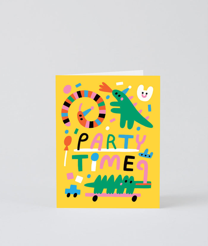 Party Time Animals Kids Birthday Card