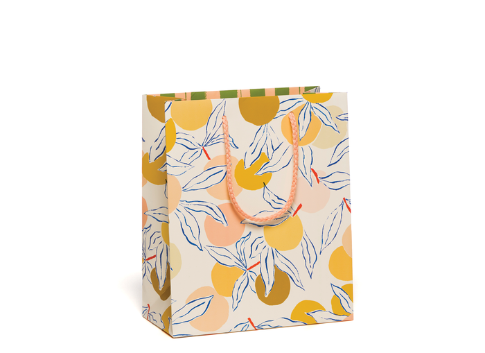 Peaches Gift Bag with Rope Handle at Golden Rule Gallery