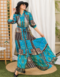 Piccadilly Blue Long Layered Dress