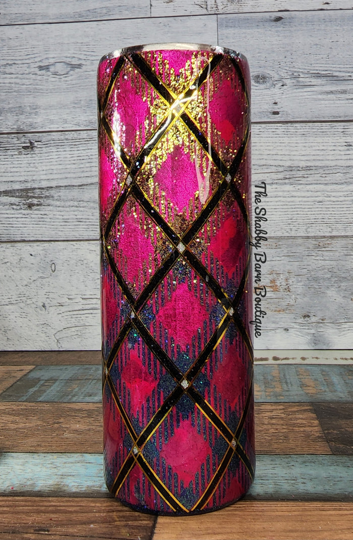 Pink Ombre Plaid