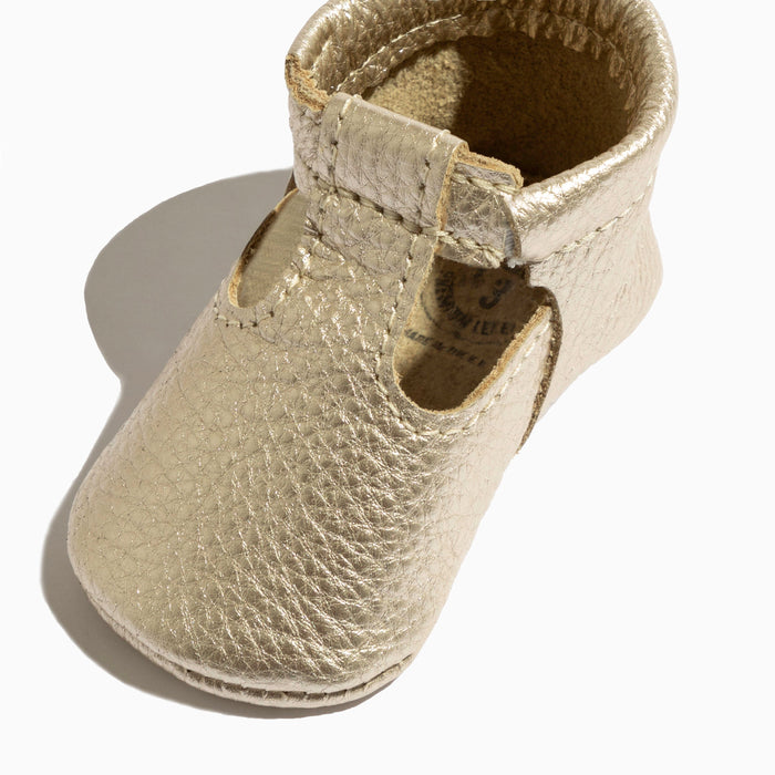 Platinum T-Bar Baby Shoe