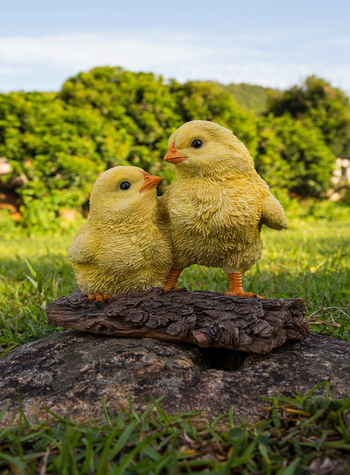 Playful Chicks Garden Statue HI-LINE GIFT LTD.