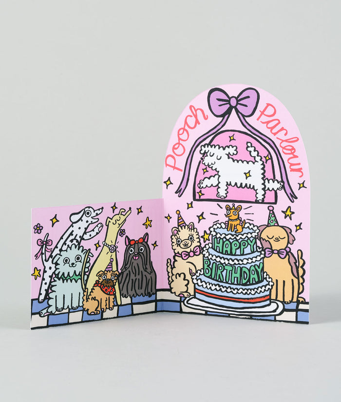 Pooch Parlour Kids Fold Out Birthday Card