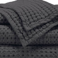 A&H Pousada Waffle Towels in 997 Volcan
