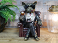 Quirky Dog  In A Chair