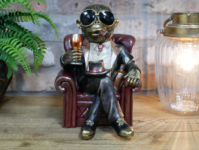 Quirky Monkey In A Chair