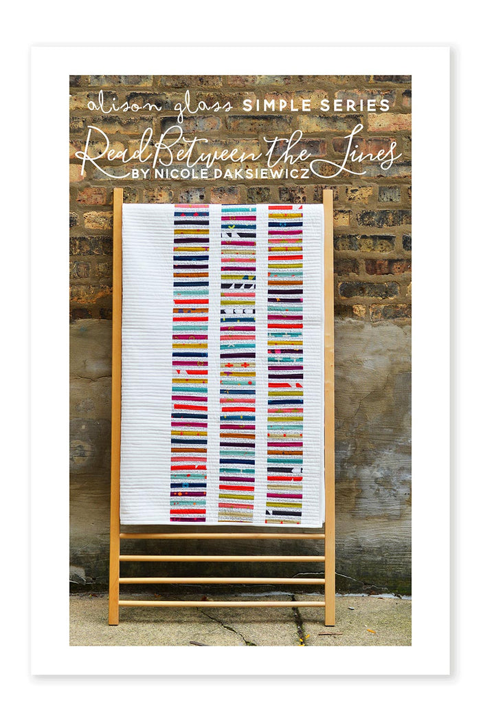 Read Between the Lines Quilt Pattern